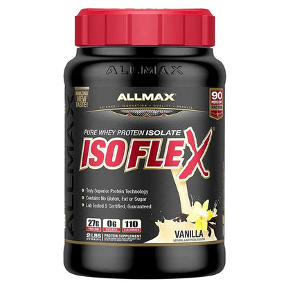 AllMax IsoFlex Whey Protein Isolate Product Image 2lbs Vanilla