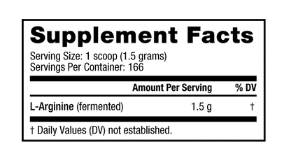 Nutrabio | Arginine Powder 250 Grams