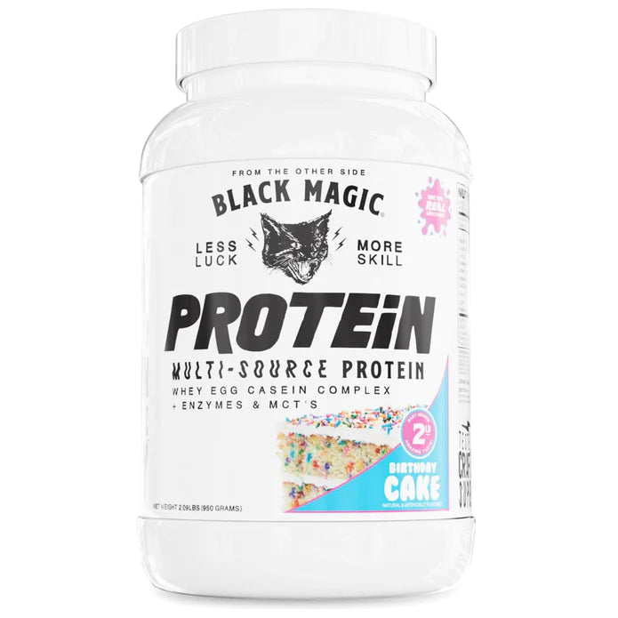 Black Magic Handcrafted Multi-Source Protein Birthday Cake