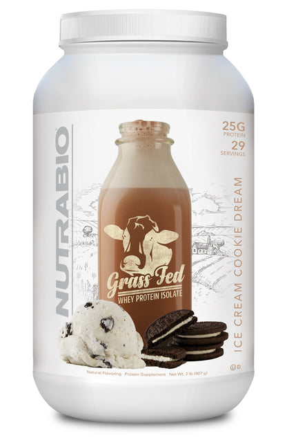 NutraBio | Grass Fed Whey Protein Isolate