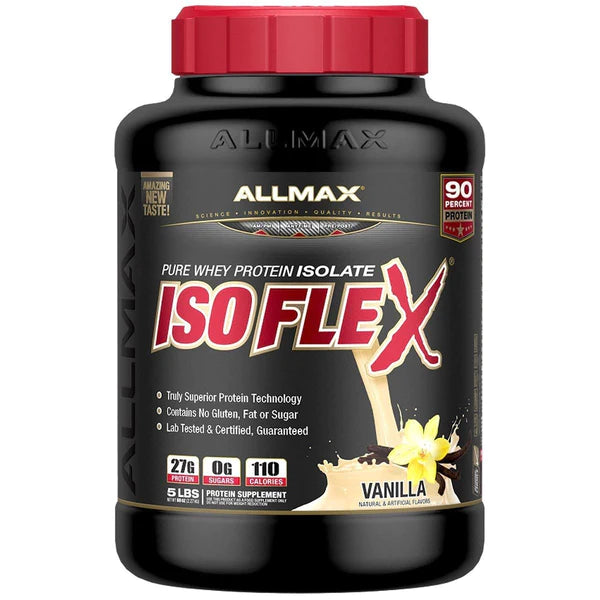 AllMax IsoFlex Whey Protein Isolate Product Imagex 5lbs Vanilla